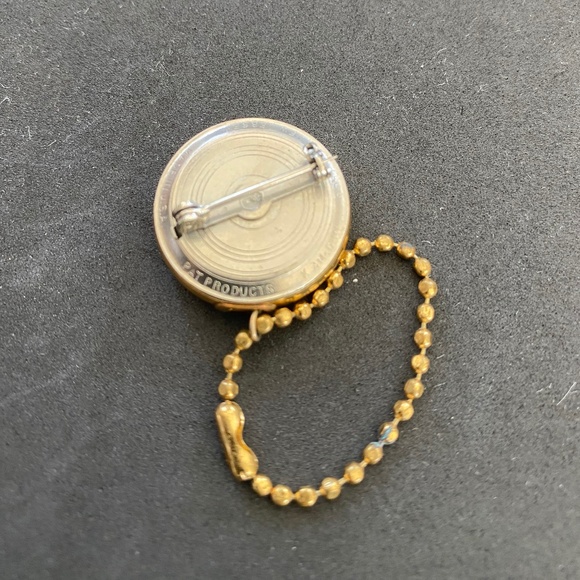 Vintage Collectible Pin with retractable chain. - Picture 2 of 4